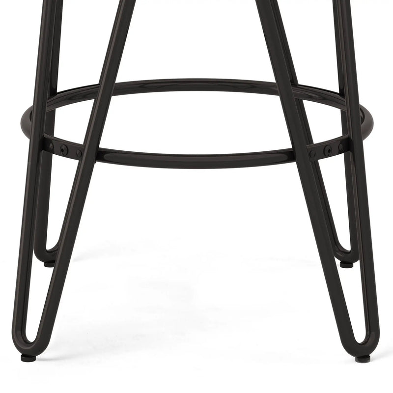 Simeon - Multifunctional Metal Stool With Wood Seat by Unique Piece Furniture
