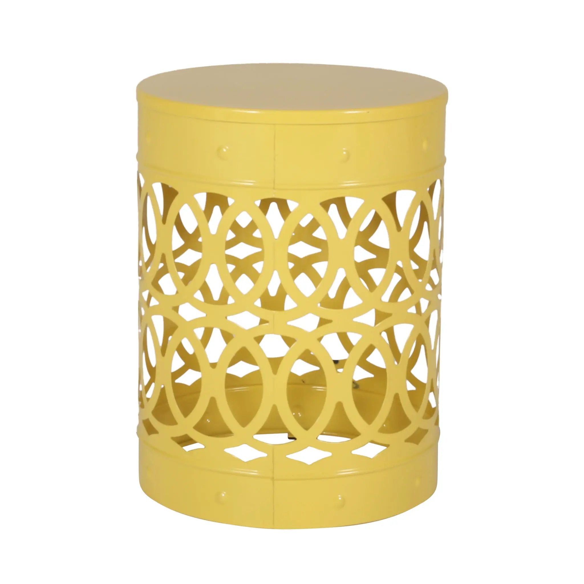 Outdoor Metal Side Table Set of 2 by HouseOfZazla