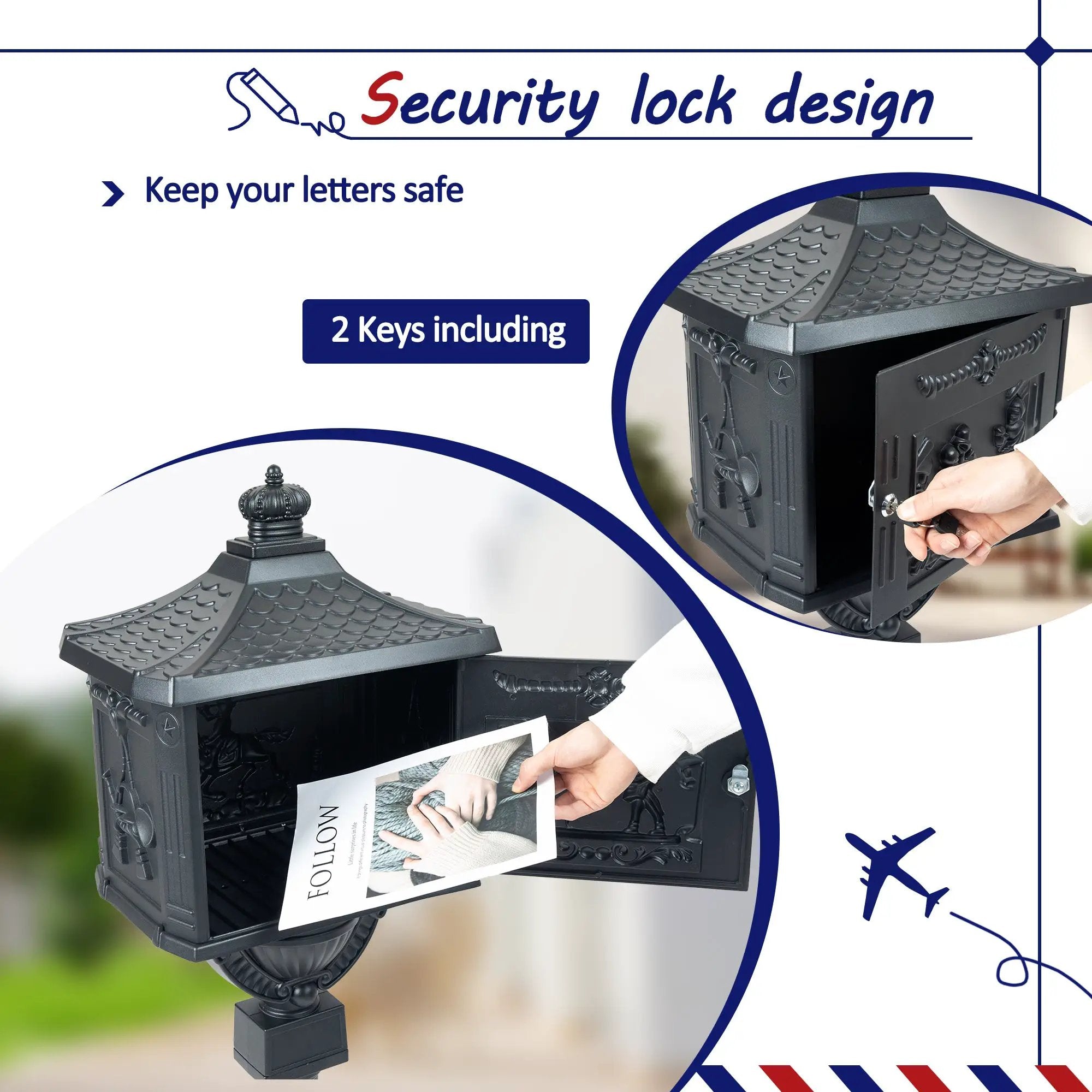 Mailbox Cast Aluminum by HouseOfZazla