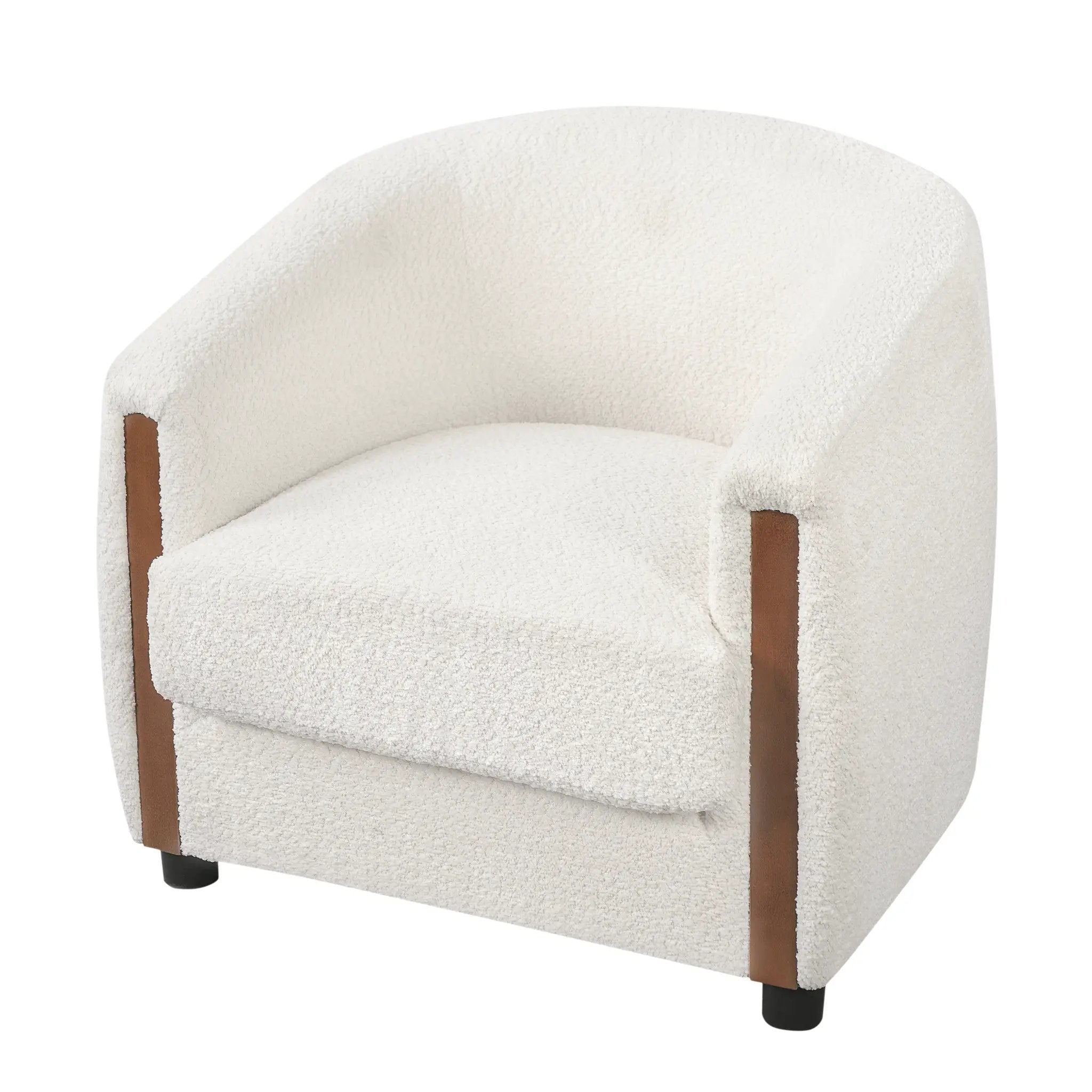 31.8" Modern Curved Barrel Accent Chair by HouseOfZazla