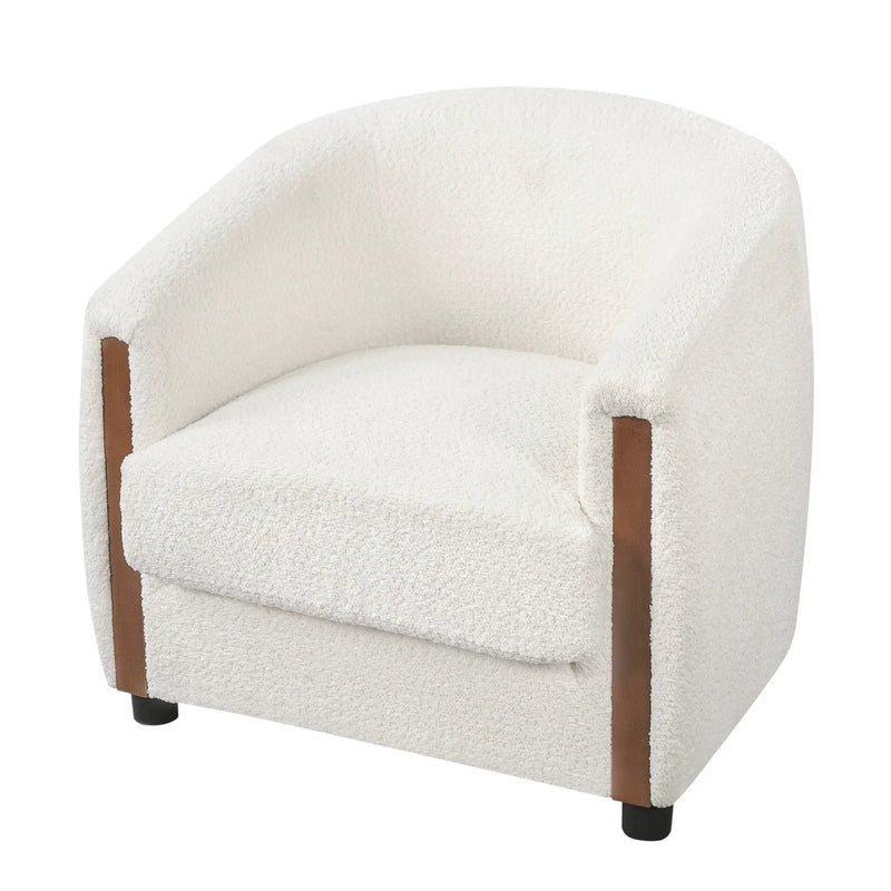 31.8" Modern Curved Barrel Accent Chair by HouseOfZazla