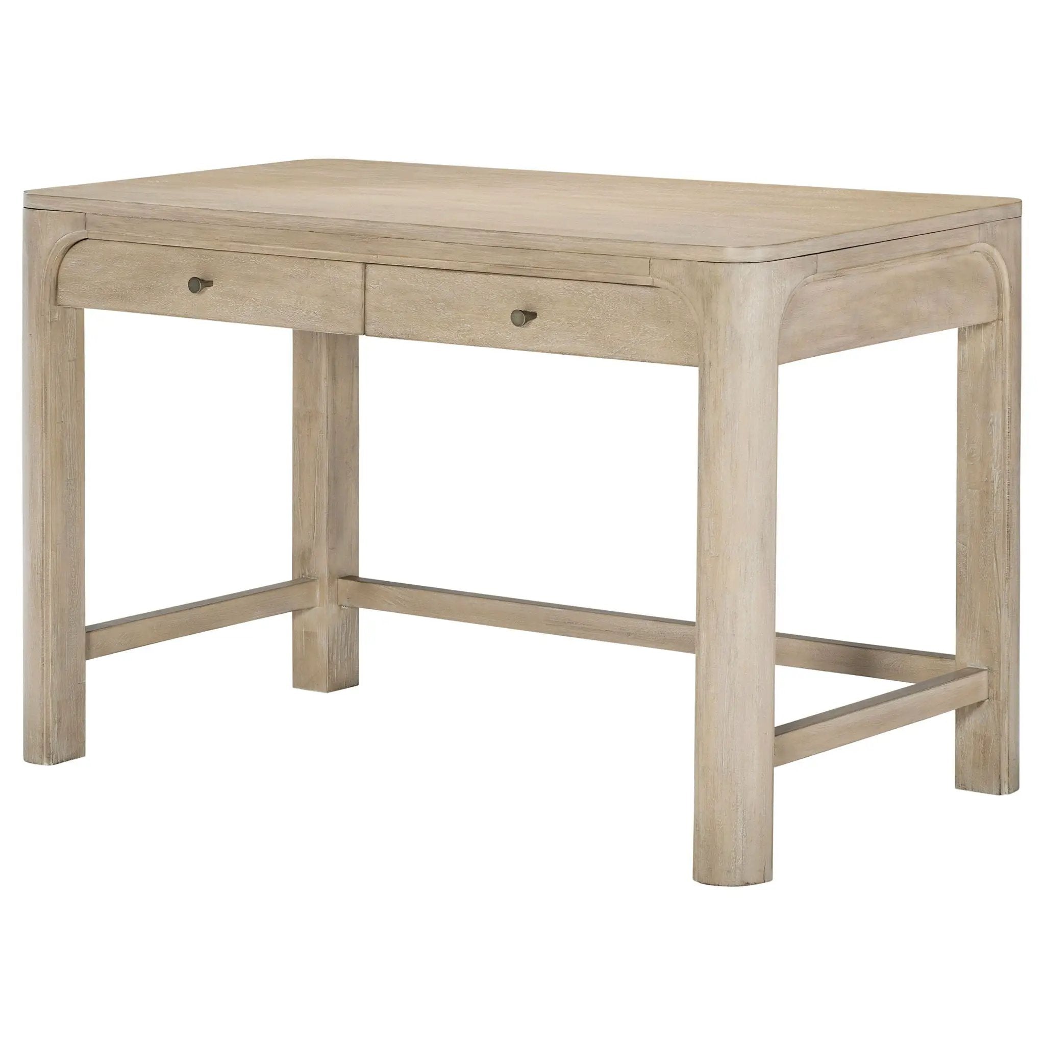 Solano 2-drawer Makeup Table Vanity Desk Weathered Mango by Unique Piece Furniture