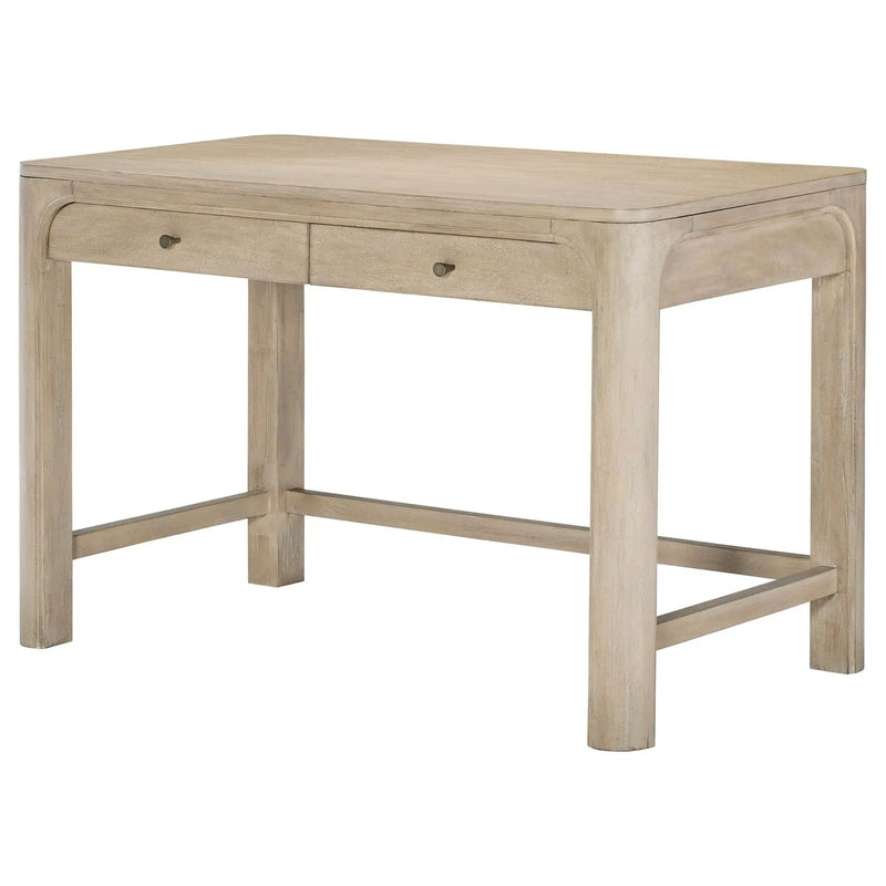 Solano 2-drawer Makeup Table Vanity Desk Weathered Mango by Unique Piece Furniture