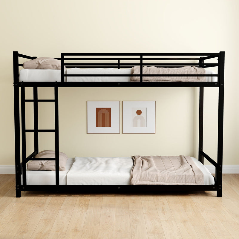 Bunk Bed With Noise Reduction And Safety Guardrail by HouseOfZazla