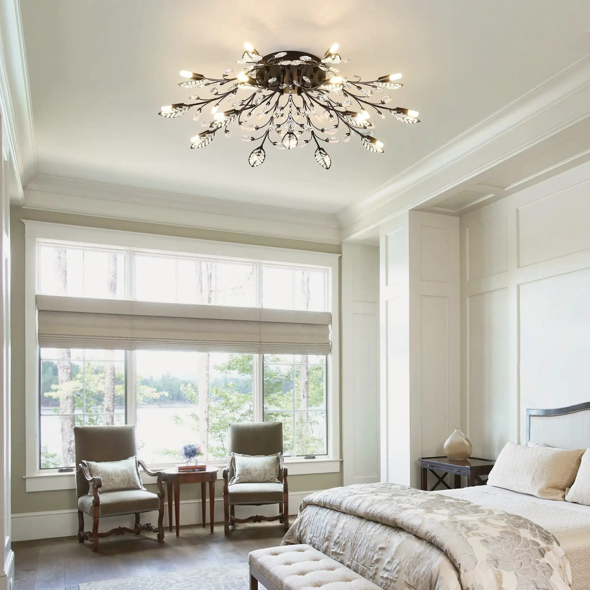 15-Light Chandelier Crystal Ceiling Lamp by HouseOfZazla