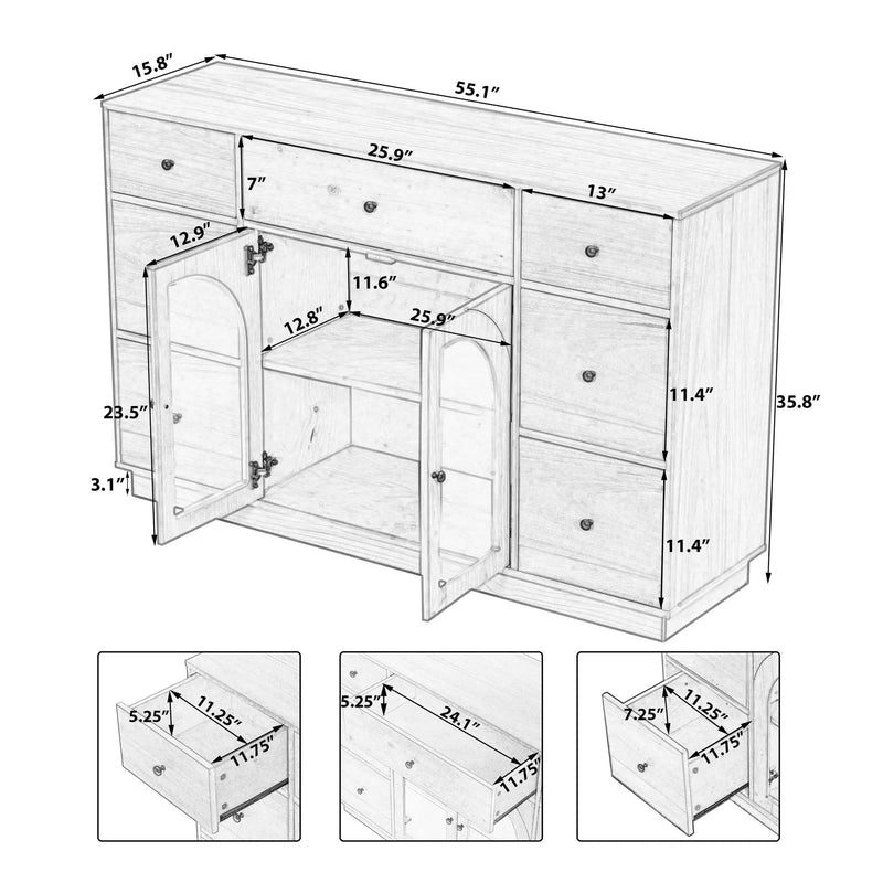 Cabinet with Storage for Living and Dining Room Entrance by HouseOfZazla