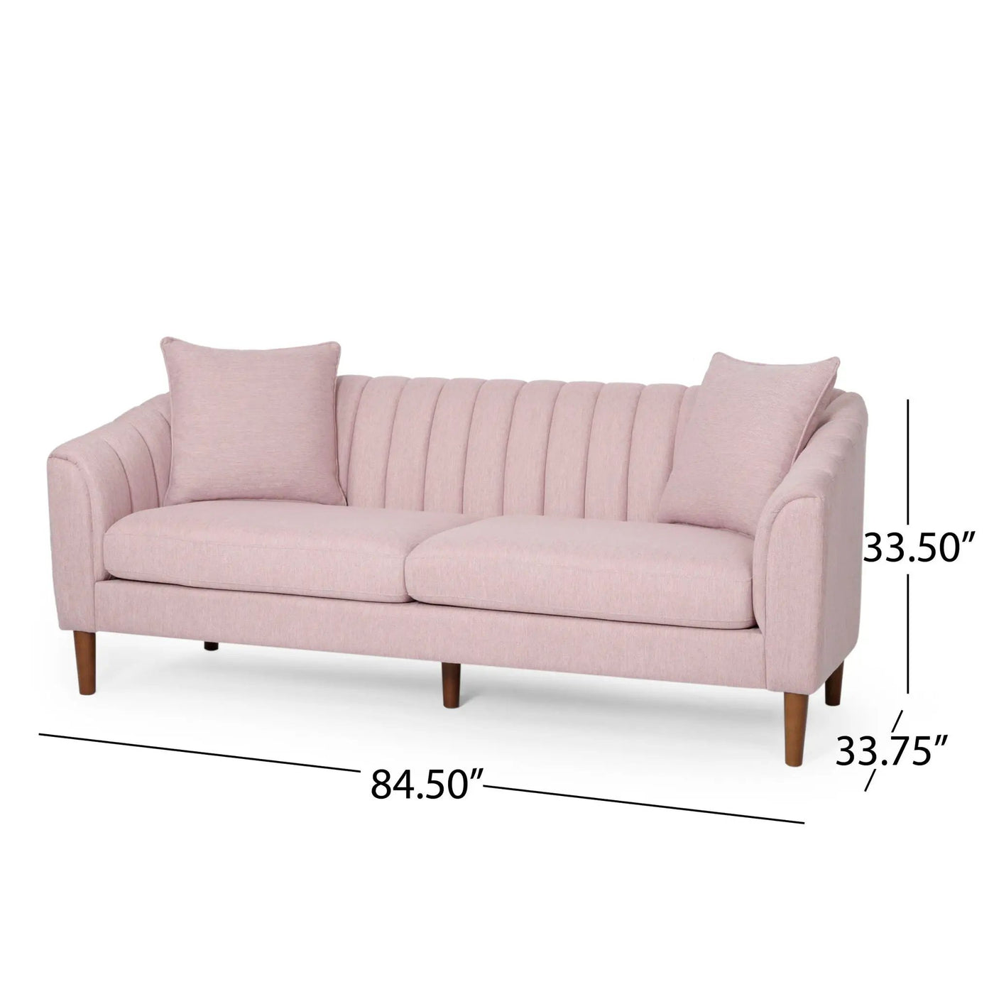 Contemporary 3 Seater Sofa With Plush Accents by HouseOfZazla