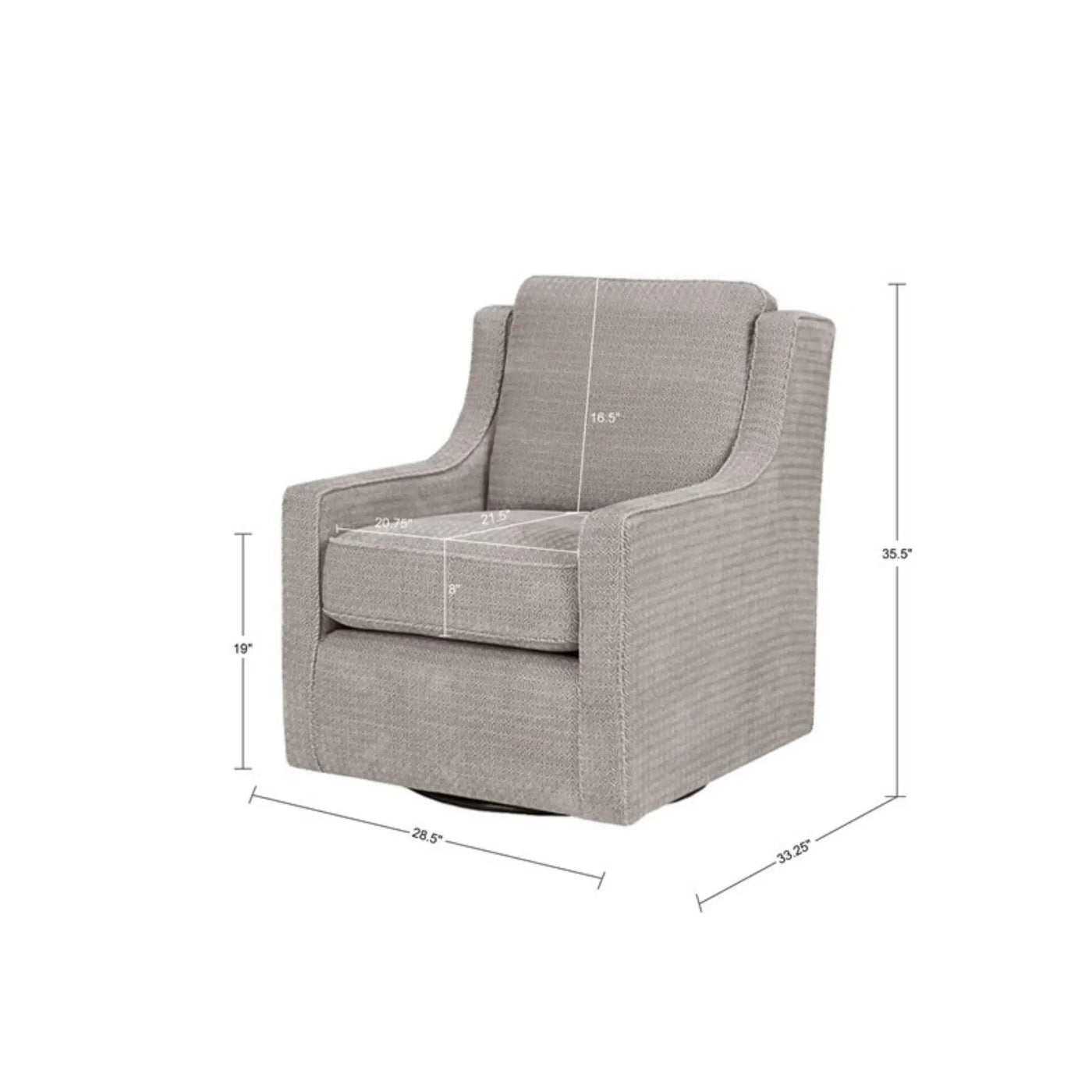 Swivel Chair With 360 Degree Rotation by HouseOfZazla
