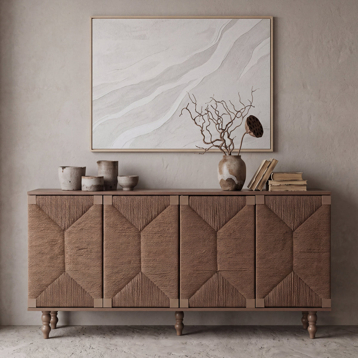 Accent Sideboard Buffet with MDF Construction