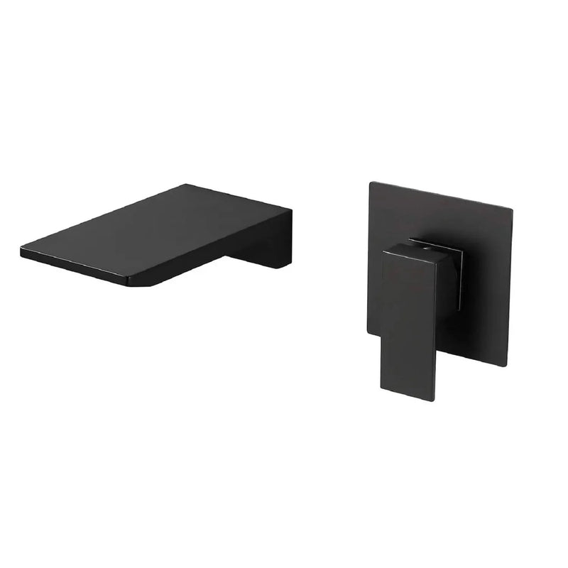 Single Handle Wall Mount Waterfall Bathroom Sink Faucet by HouseOfZazla