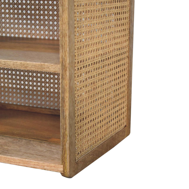 Larissa - T Bar Open Bedside Table - Oak by HouseOfZazla