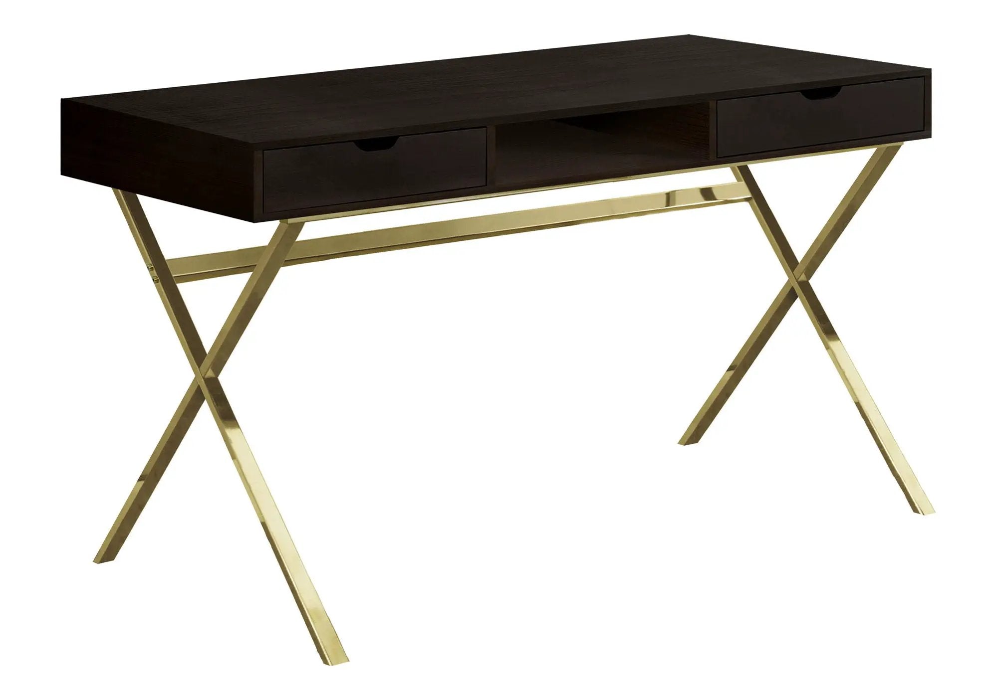 Computer Desk For Home Office, Laptop, Storage Drawers, Contemporary & Modern - Espresso by Unique Piece Furniture