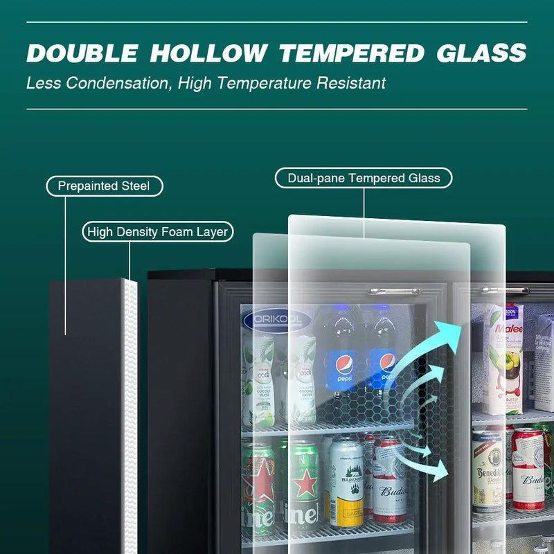 Beverage Refrigerators Glass Door Back Bar, Cooler, Commercial Beer Wine And Drink Fridge by HouseOfZazla