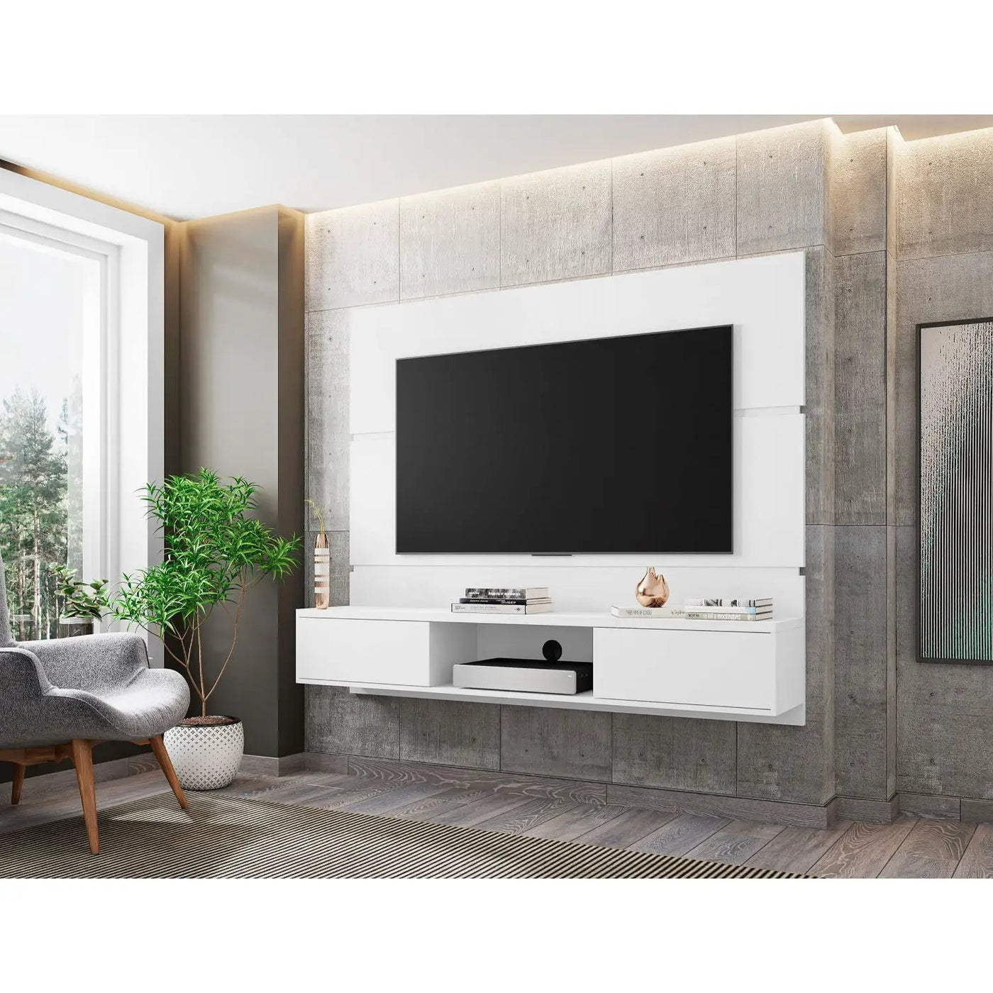 Vernon - Modern TV Panel by HouseOfZazla