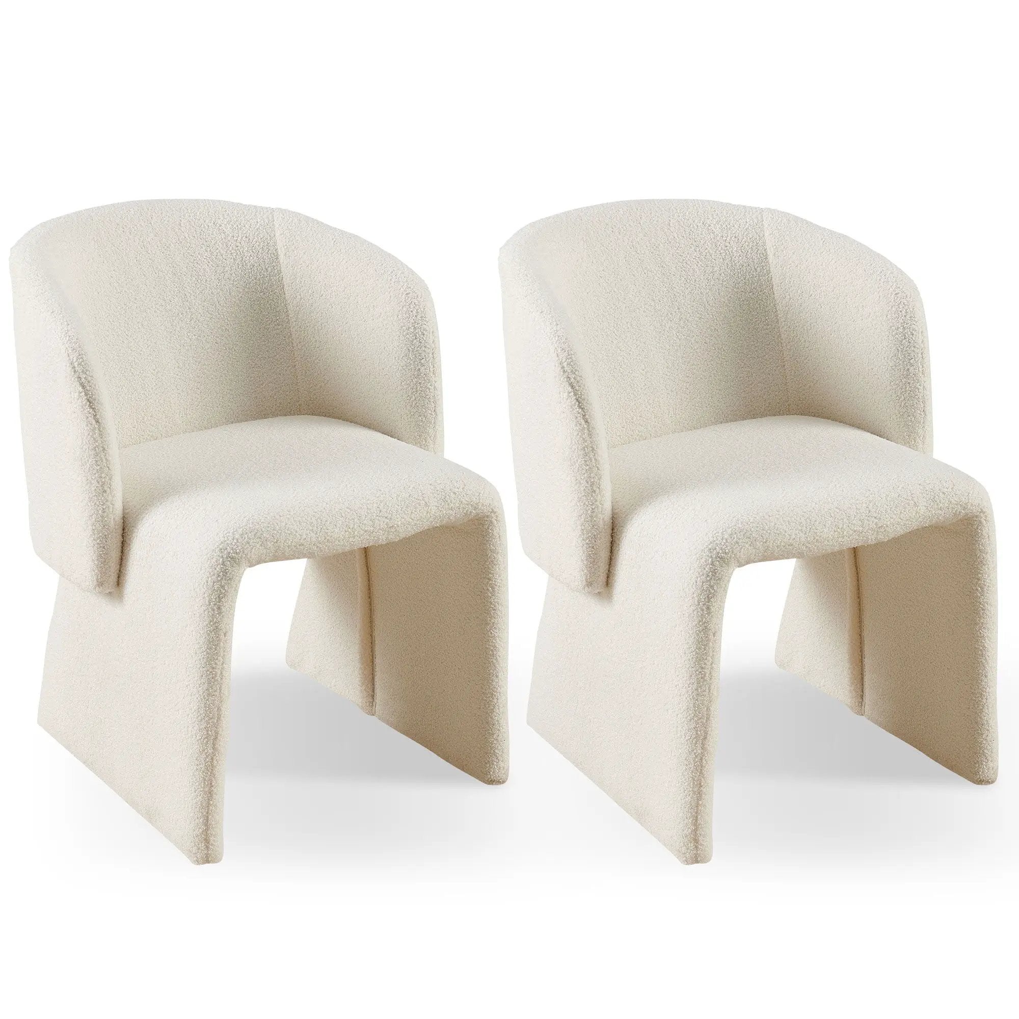 Modern Accent Chair Brown Single Sofa Chair, Upholstered Side Chair Teddy Comfy Chair For Dining Room / Bedroom / Living Room / Reception by Unique Piece Furniture