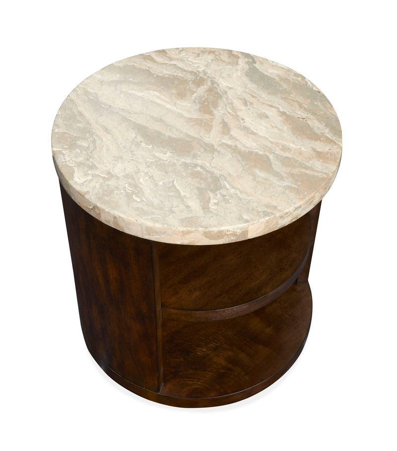 McPherson - Round End Table - Burnt Umber, photo 6 of 6