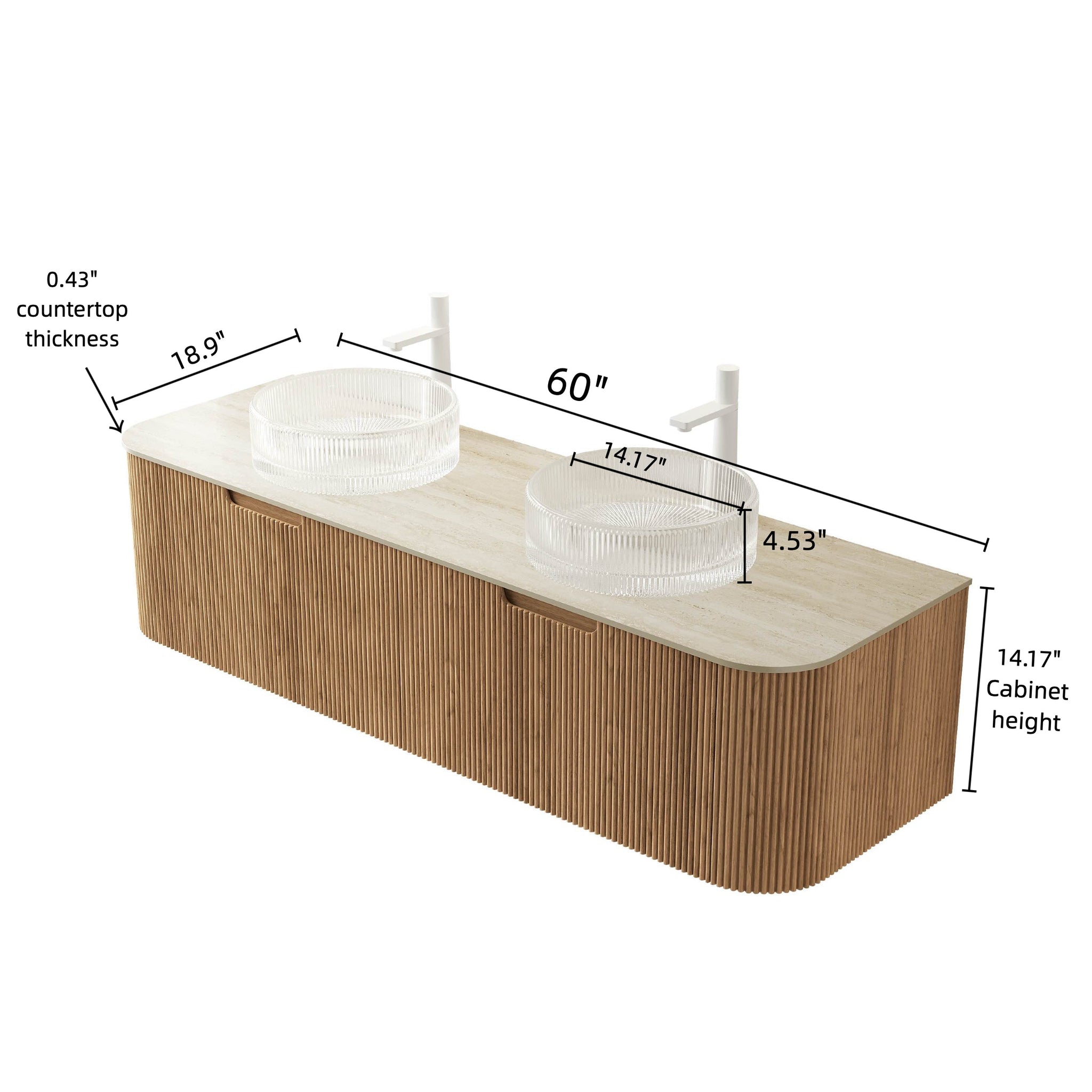 DINA 60" Bathroom Vanity & Sink by HouseOfZazla