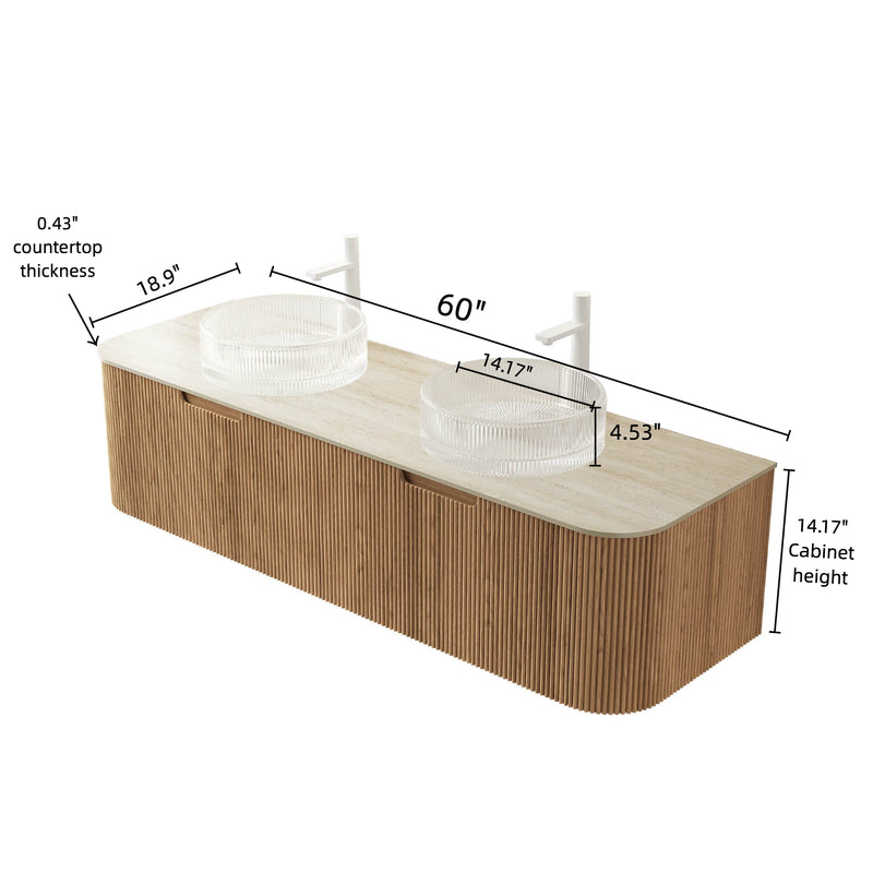 DINA 60" Bathroom Vanity & Sink by HouseOfZazla