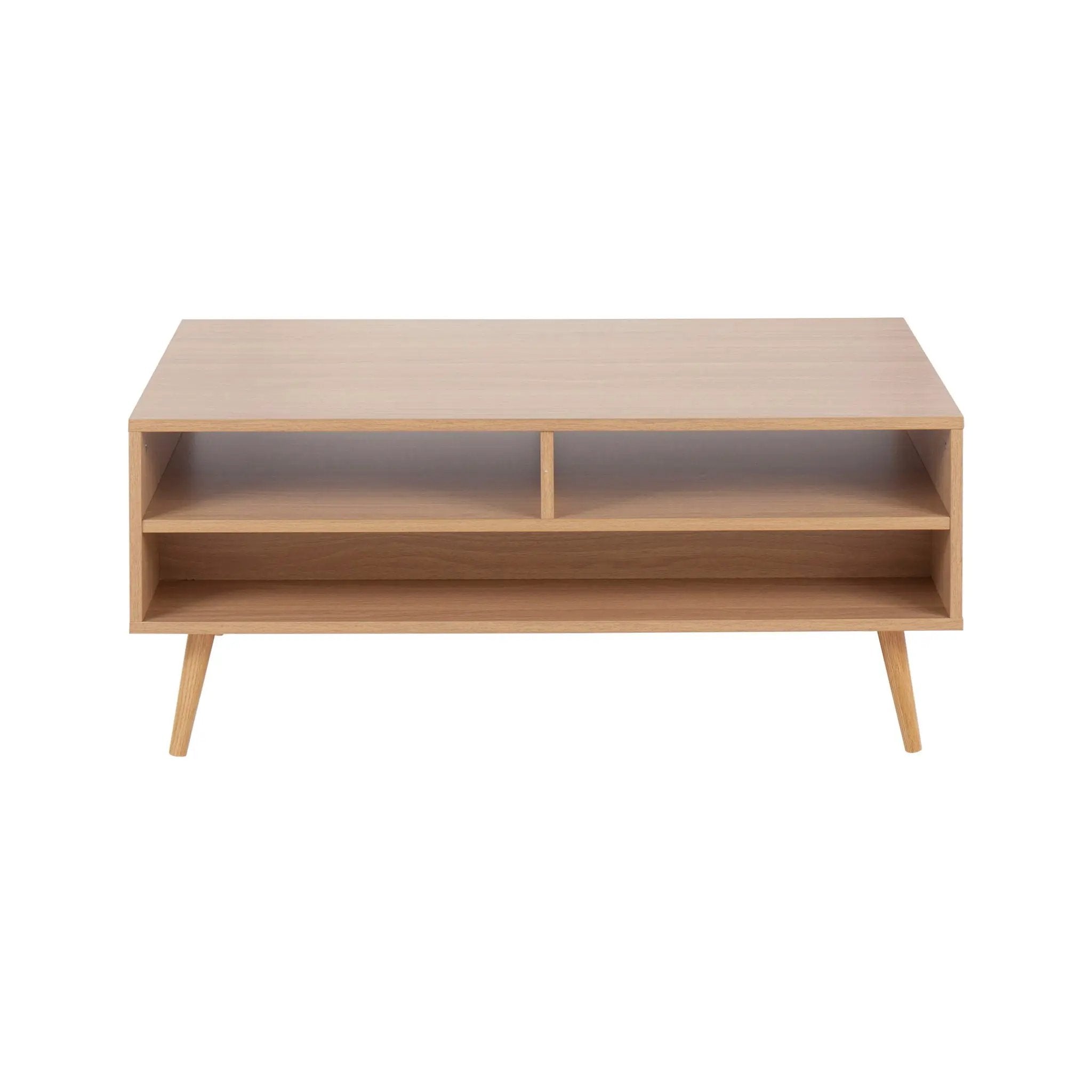 Astro - Contemporary Coffee Table - Natural / White by HouseOfZazla
