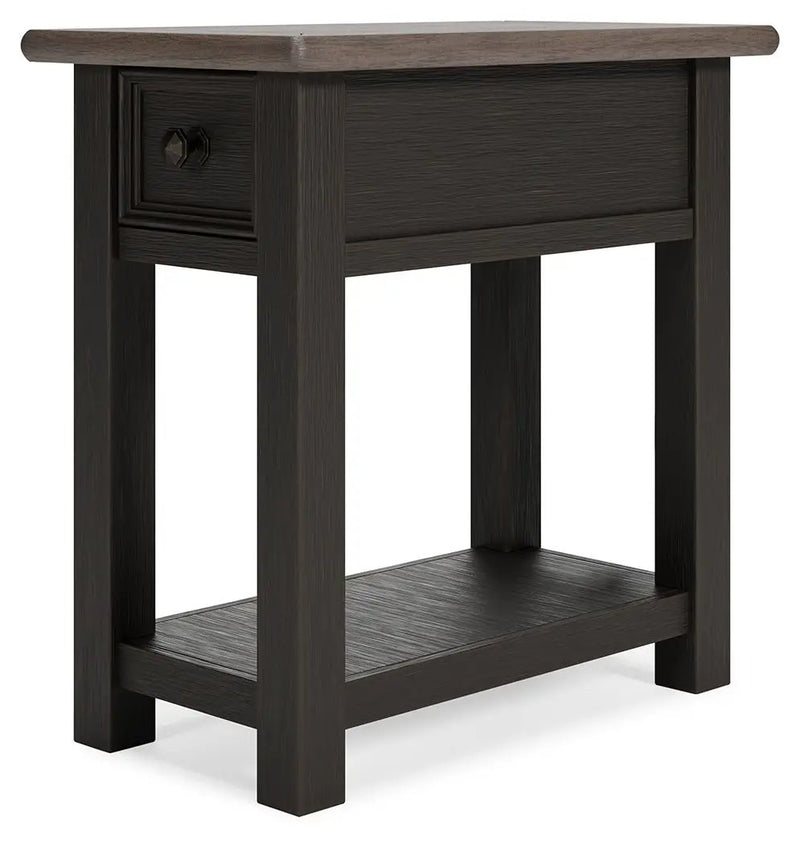 Tyler Creek - Chair Side End Table - Black / Gray by Unique Piece Furniture