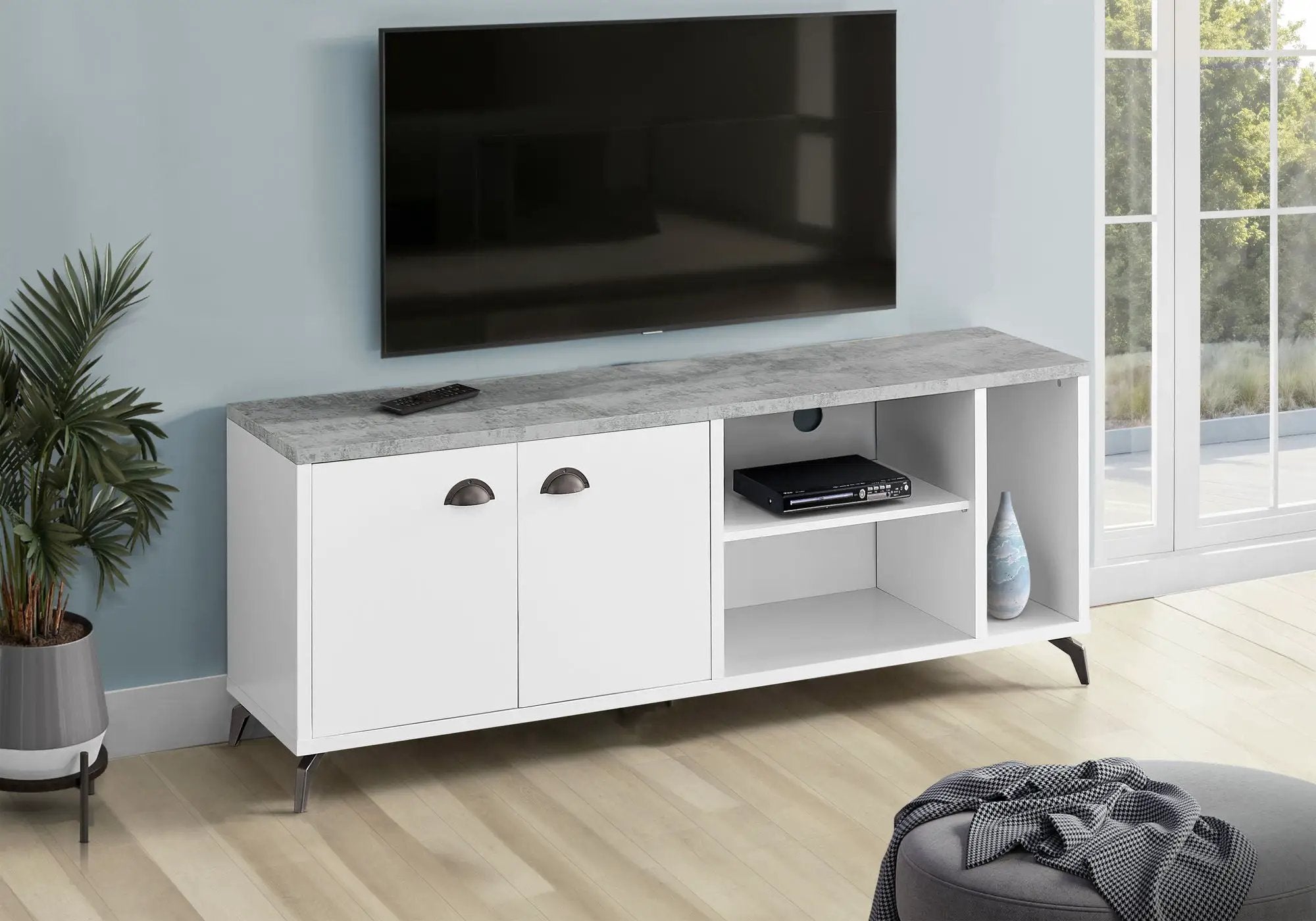 TV Stand, Console, Media Entertainment Center, Storage Cabinet, Contemporary & Modern by Unique Piece Furniture