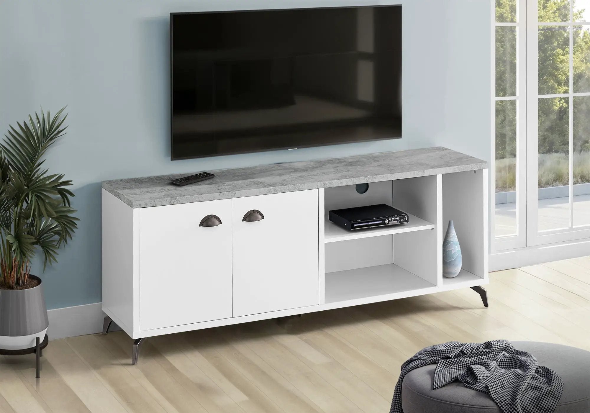 TV Stand, Console, Media Entertainment Center, Storage Cabinet, Contemporary & Modern by Unique Piece Furniture
