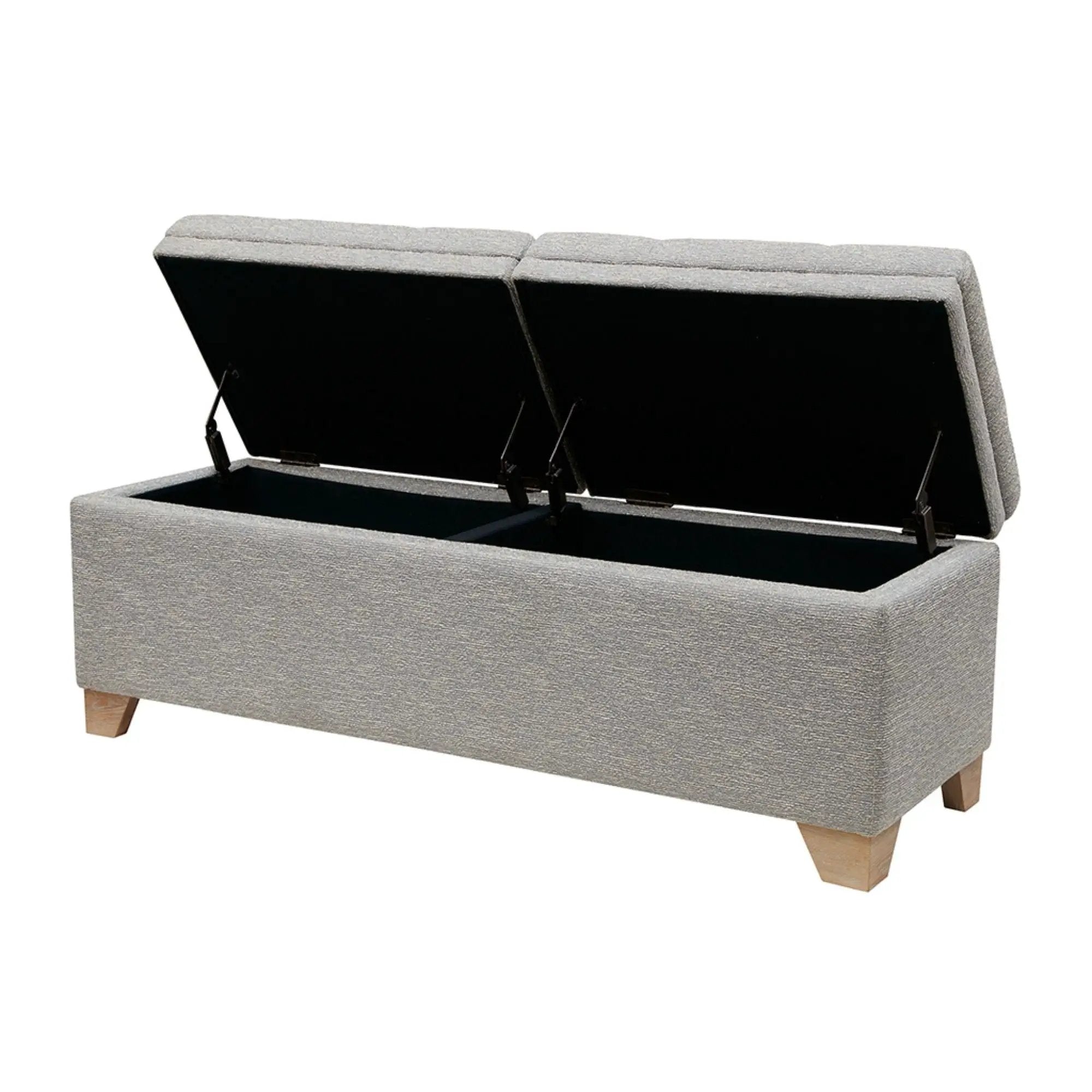 Soft Close Upholstered Storage Bench, Convenient Design by HouseOfZazla