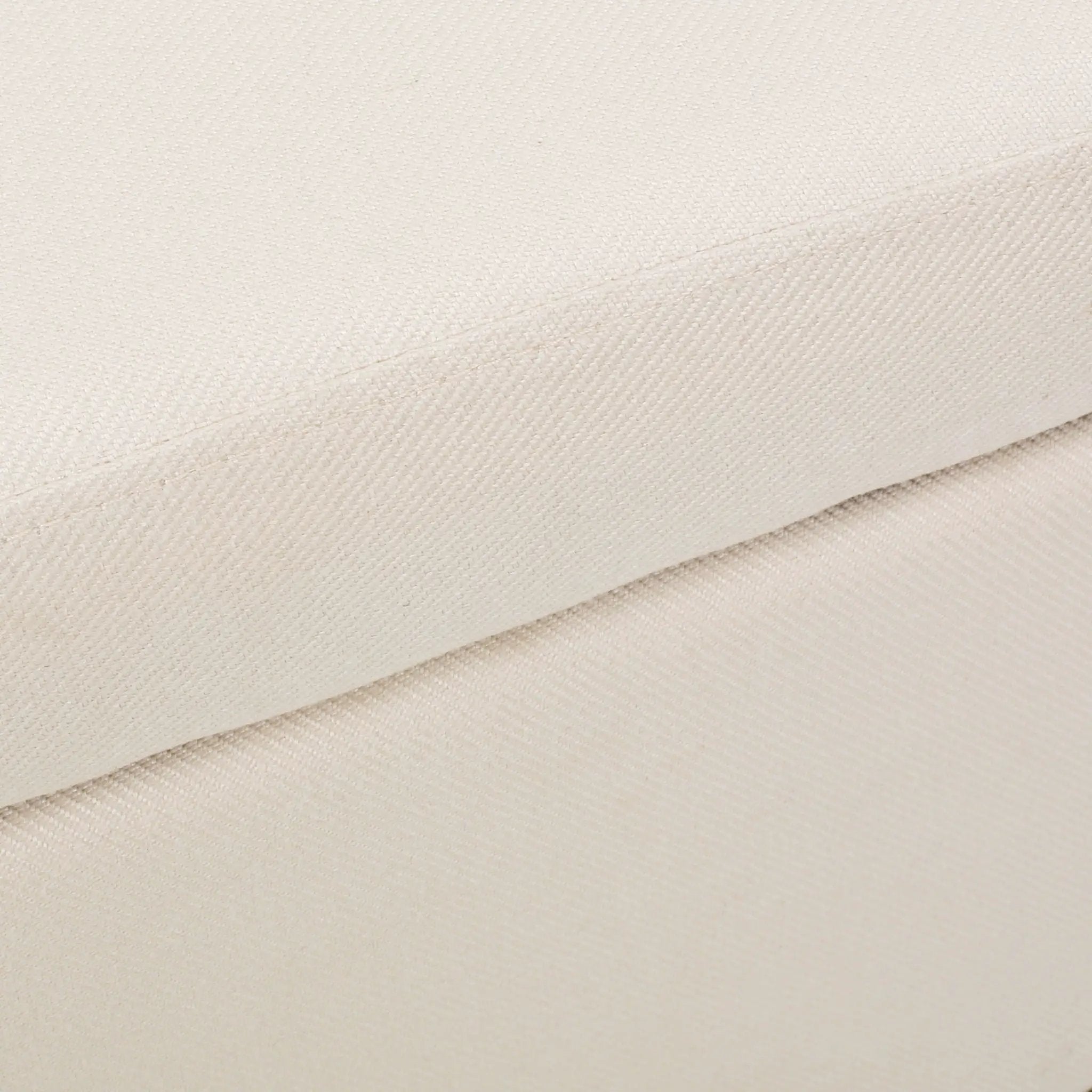 Upholstered Storage Ottoman With Nailhead Trim - Beige by HouseOfZazla