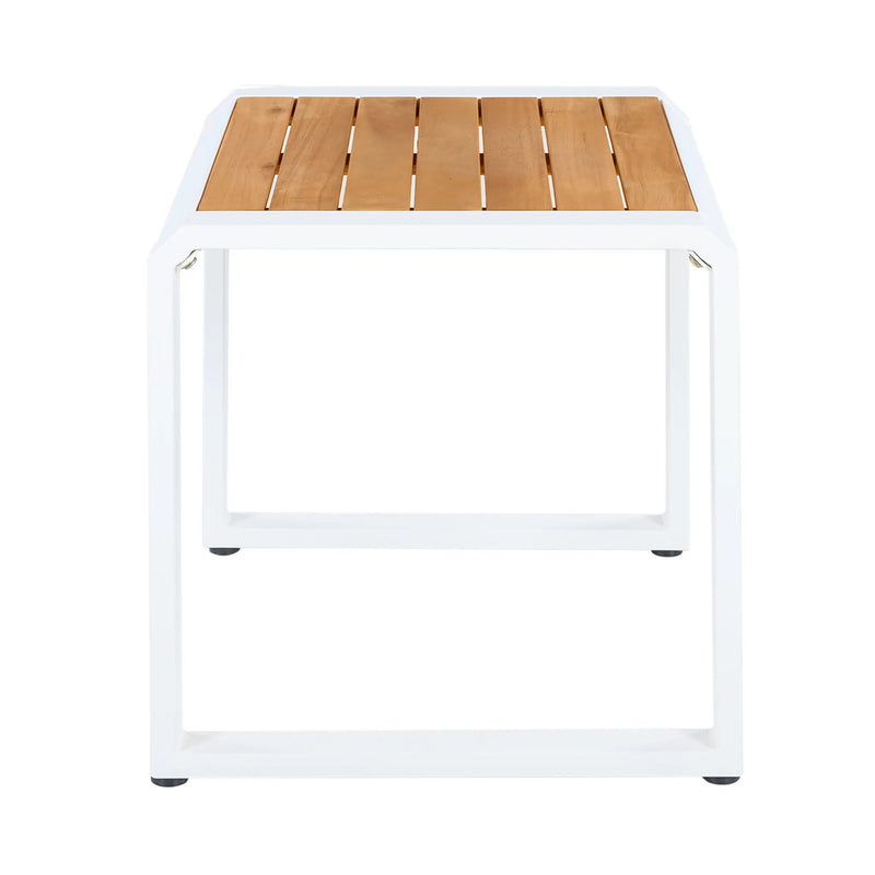 Outdoor Side Table with Teak Wood Top by HouseOfZazla