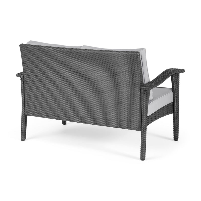 Honolulu Loveseat - Gray / Silver by HouseOfZazla