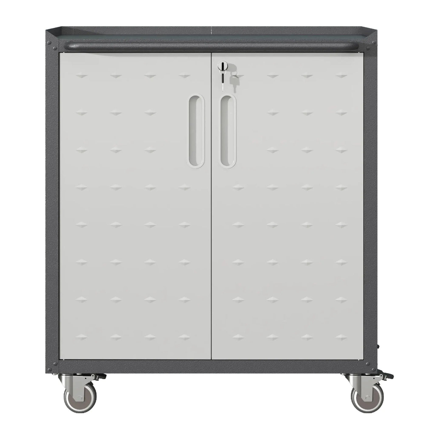 Heavy Duty Metal Garage Storage Cabinet With Wheels Sturdy Tool Organizer by HouseOfZazla