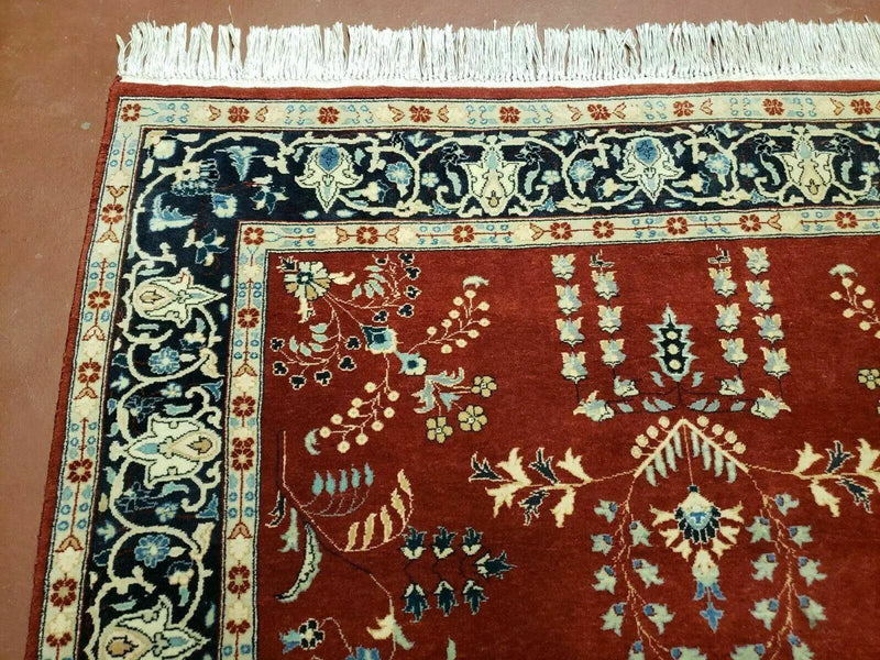4' X 6' Vintage Handmade Pakistani Rug Highly Detailed Red by Jewel Rugs