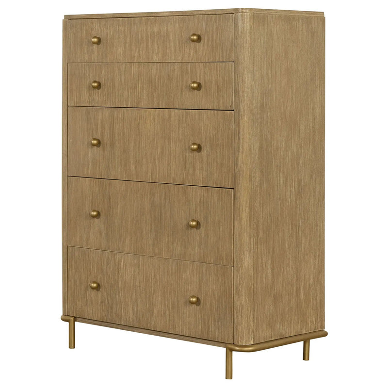 Arini 5-drawer Bedroom Chest Sand Wash by Unique Piece Furniture
