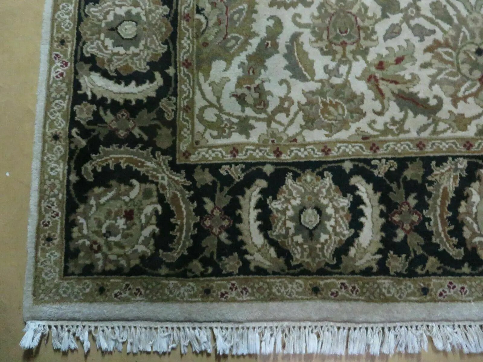 6' X 9' Vintage Handmade India Top Quality Jaipur Floral Oriental Tea Wash Nice by Jewel Rugs