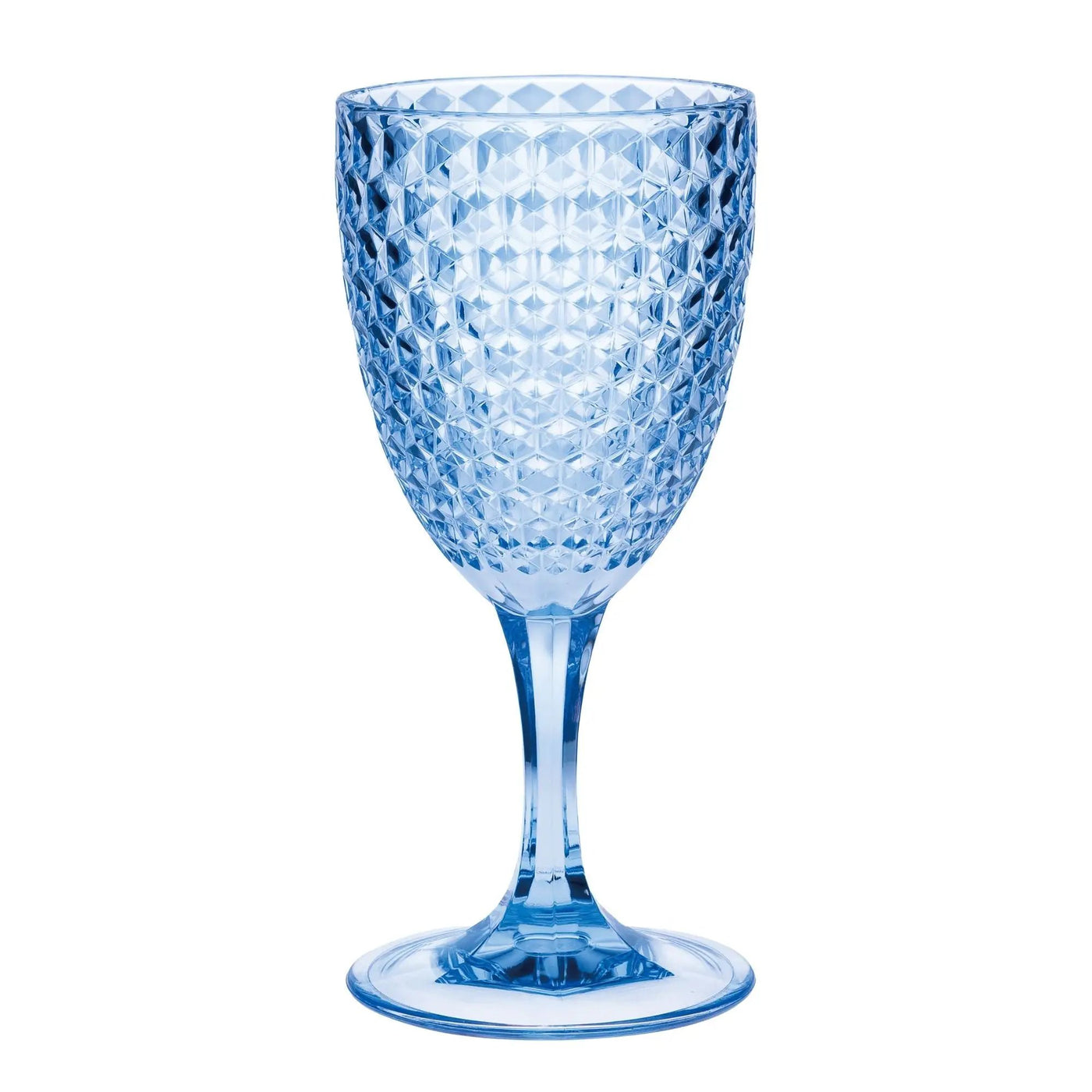 Diamond Cut Plastic Wine Glasses (Set of 4) by HouseOfZazla