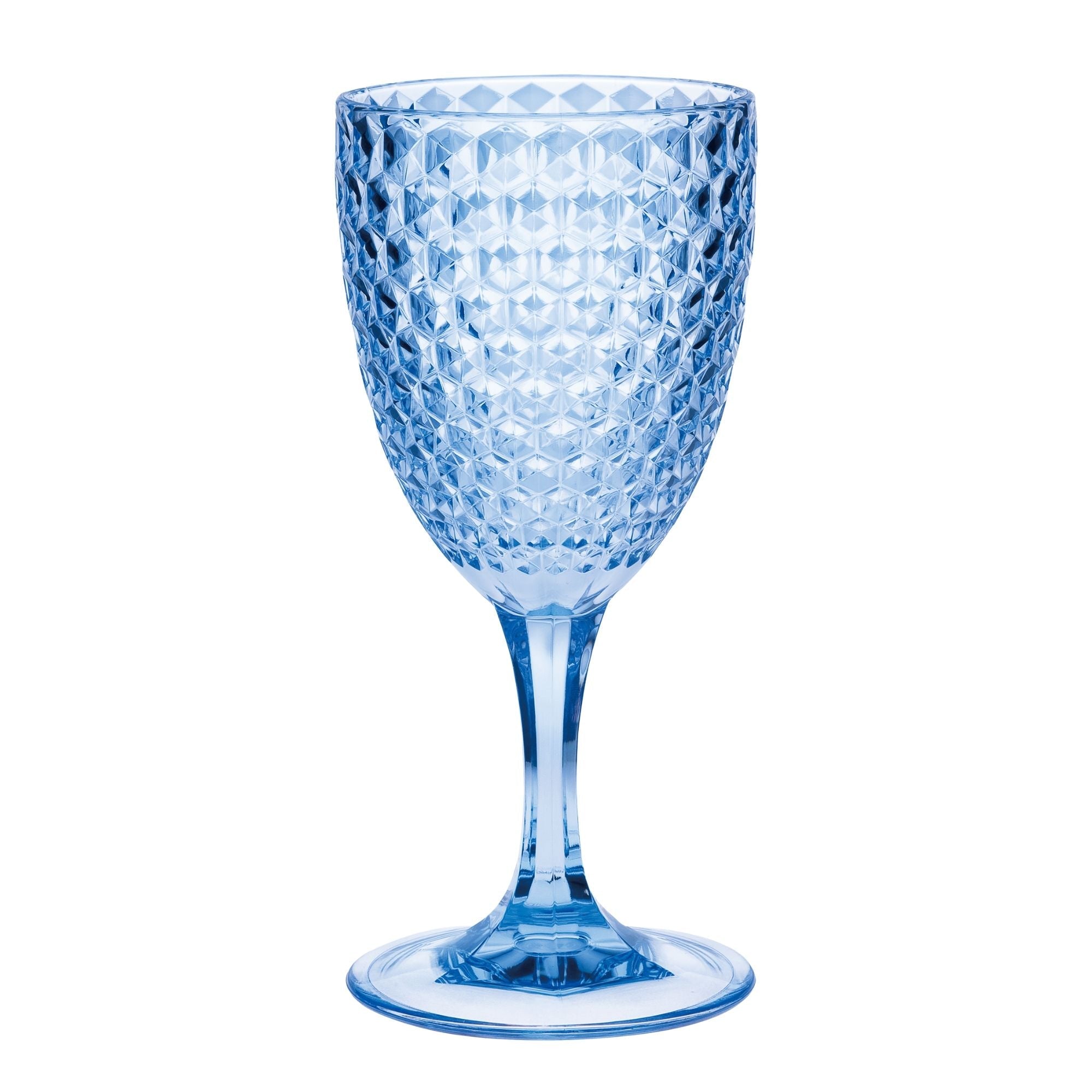 Diamond Cut Plastic Wine Glasses (Set of 4) by HouseOfZazla