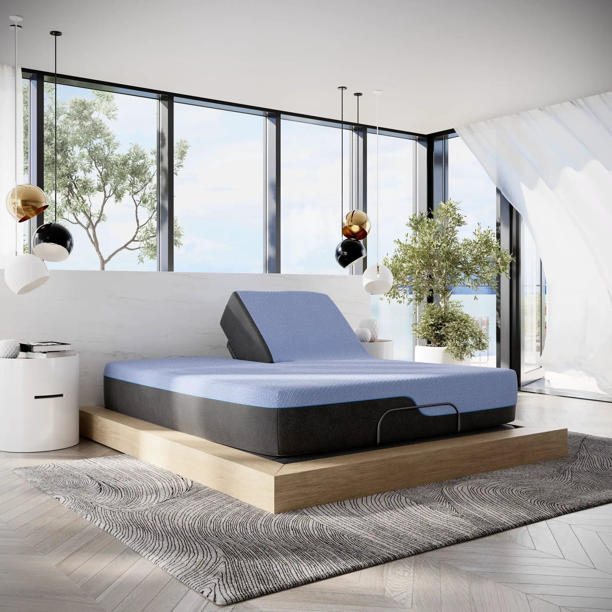 12" Refresh Flex Head Hybrid Cooling Fast Responding Latex Foam & Coil Mattress by HouseOfZazla