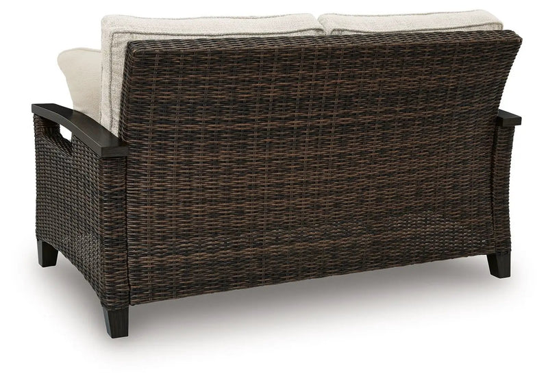 Monterey Point - Loveseat With Cushion - Dark Brown by Unique Piece Furniture