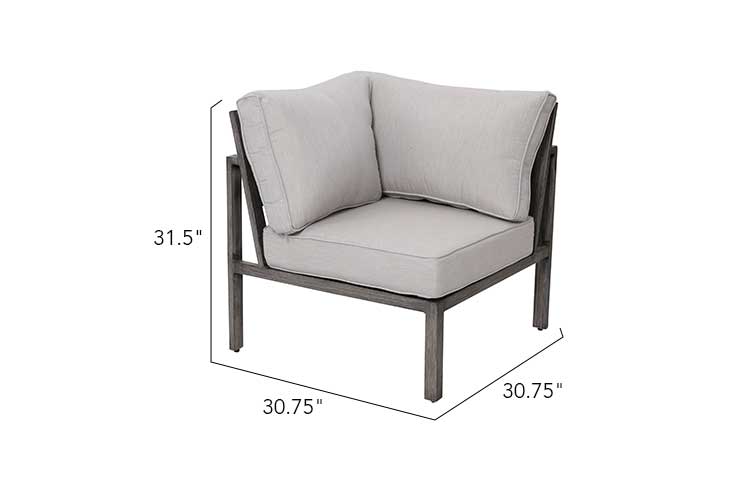 Walsh 4-Piece Aluminum Firepit Sofa Set by Outdoor-USA®
