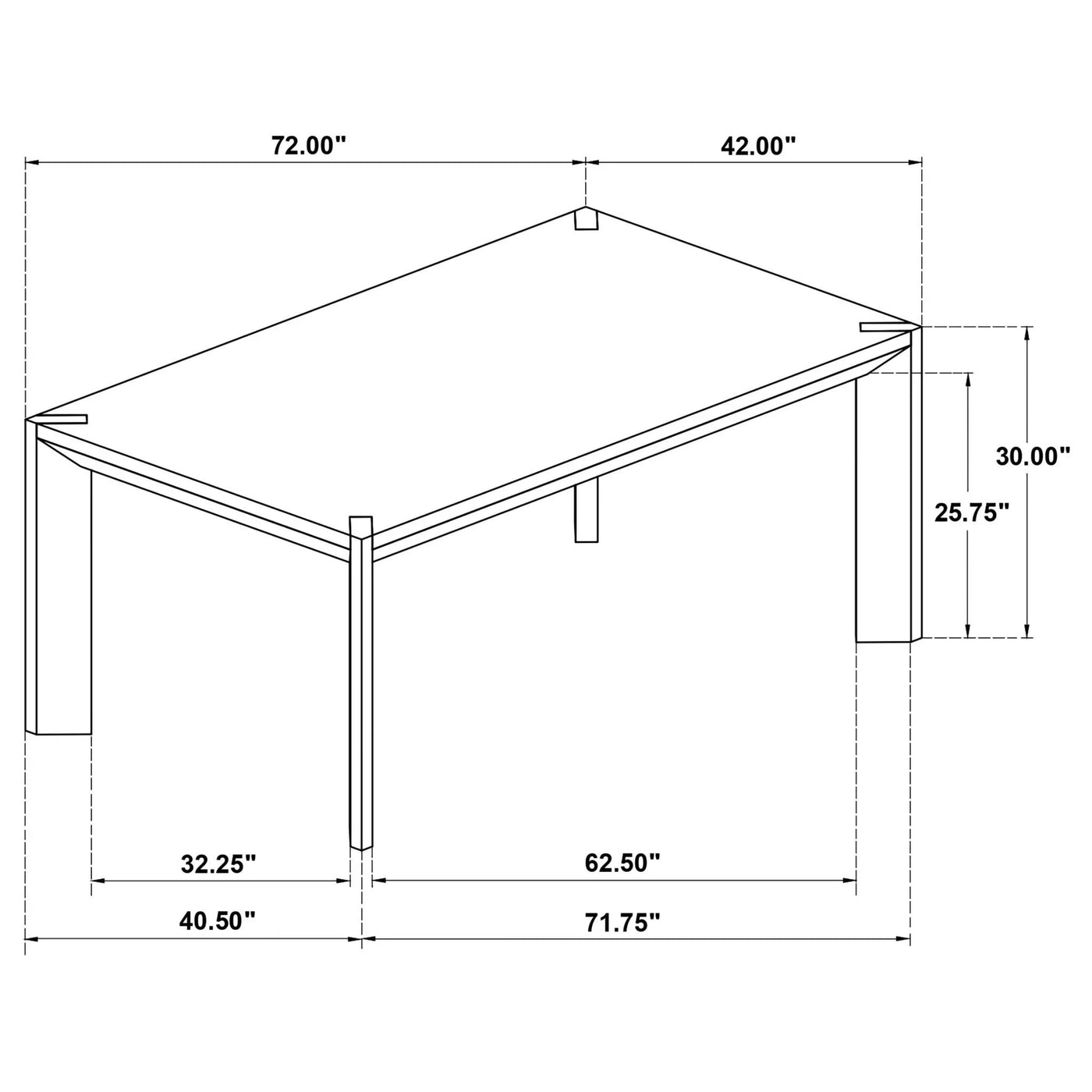 Rectangular Dining Set With Angular Legs by HouseOfZazla