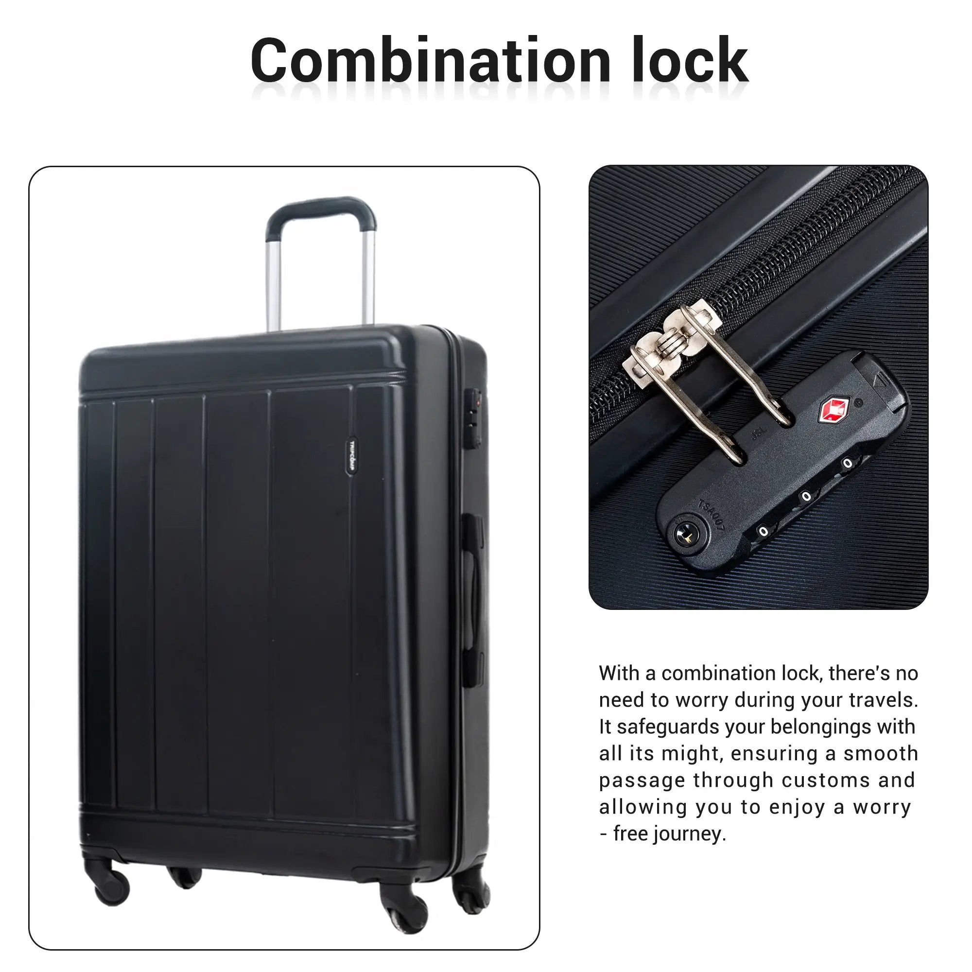 GigaTech 9-Piece Black Luggage Set With TSA Lock by HouseOfZazla