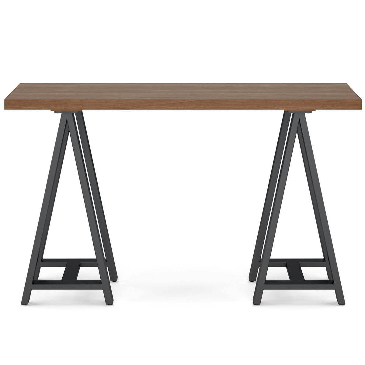 Dark Brown Sawhorse Coffee Table with Solid Walnut Veneer - Coffee Tables, photo 11 of 11