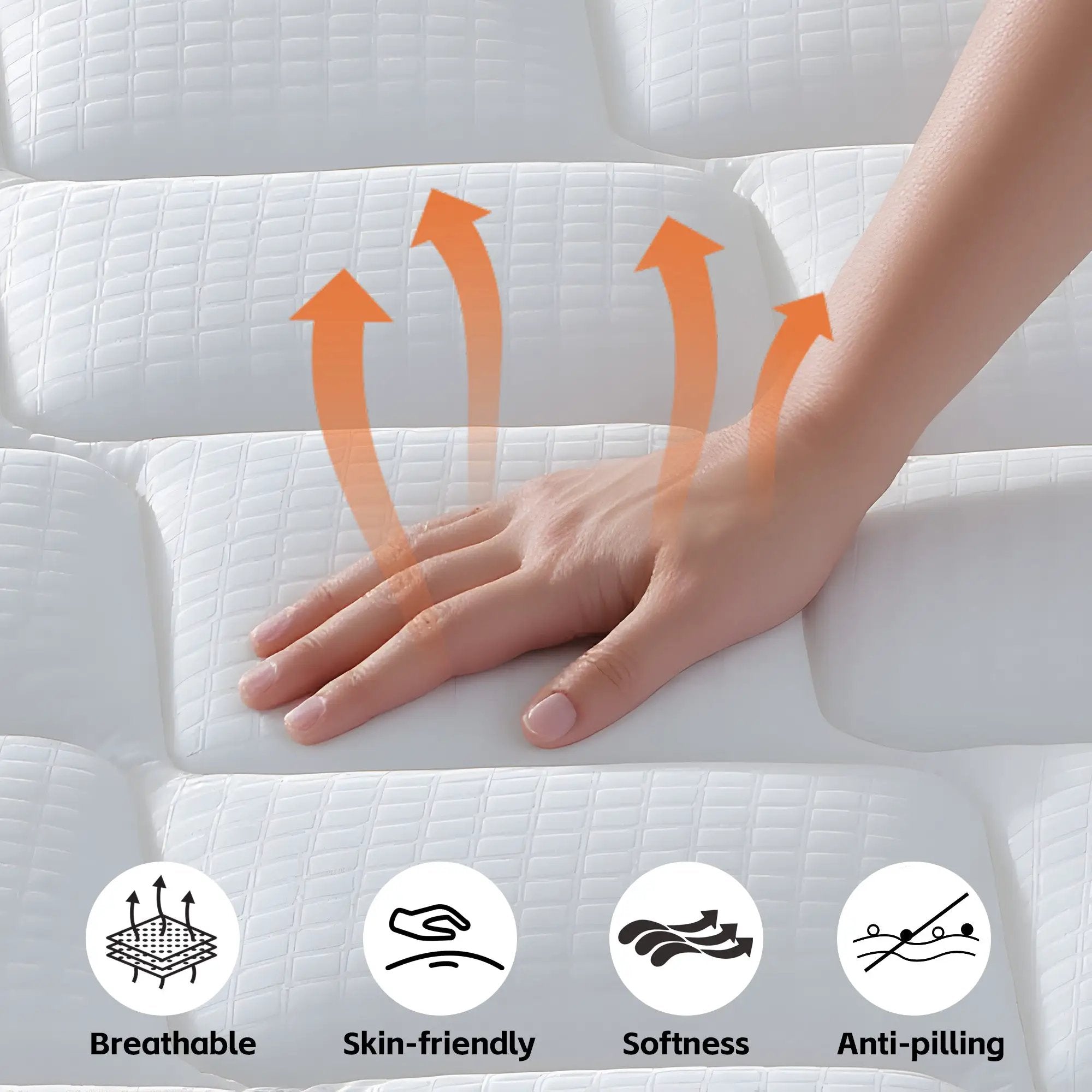 12 Inch Hybrid Mattress in a Box - Medium Firm by HouseOfZazla