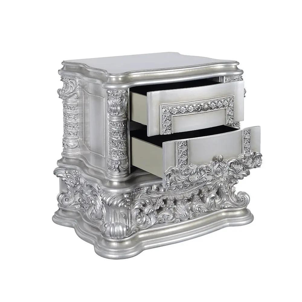 Valkyrie - Nightstand - Antique Platinum by Unique Piece Furniture