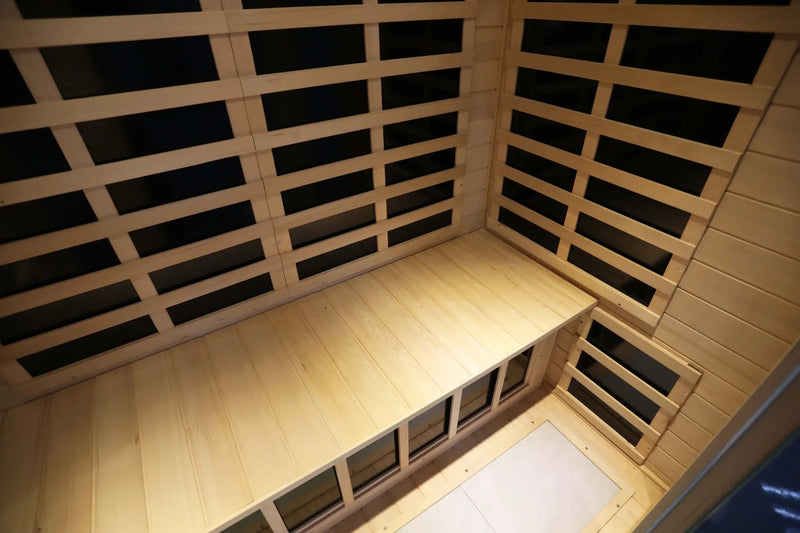 Low EMF Three person Far infrared sauna room (Front & Rear) by HouseOfZazla