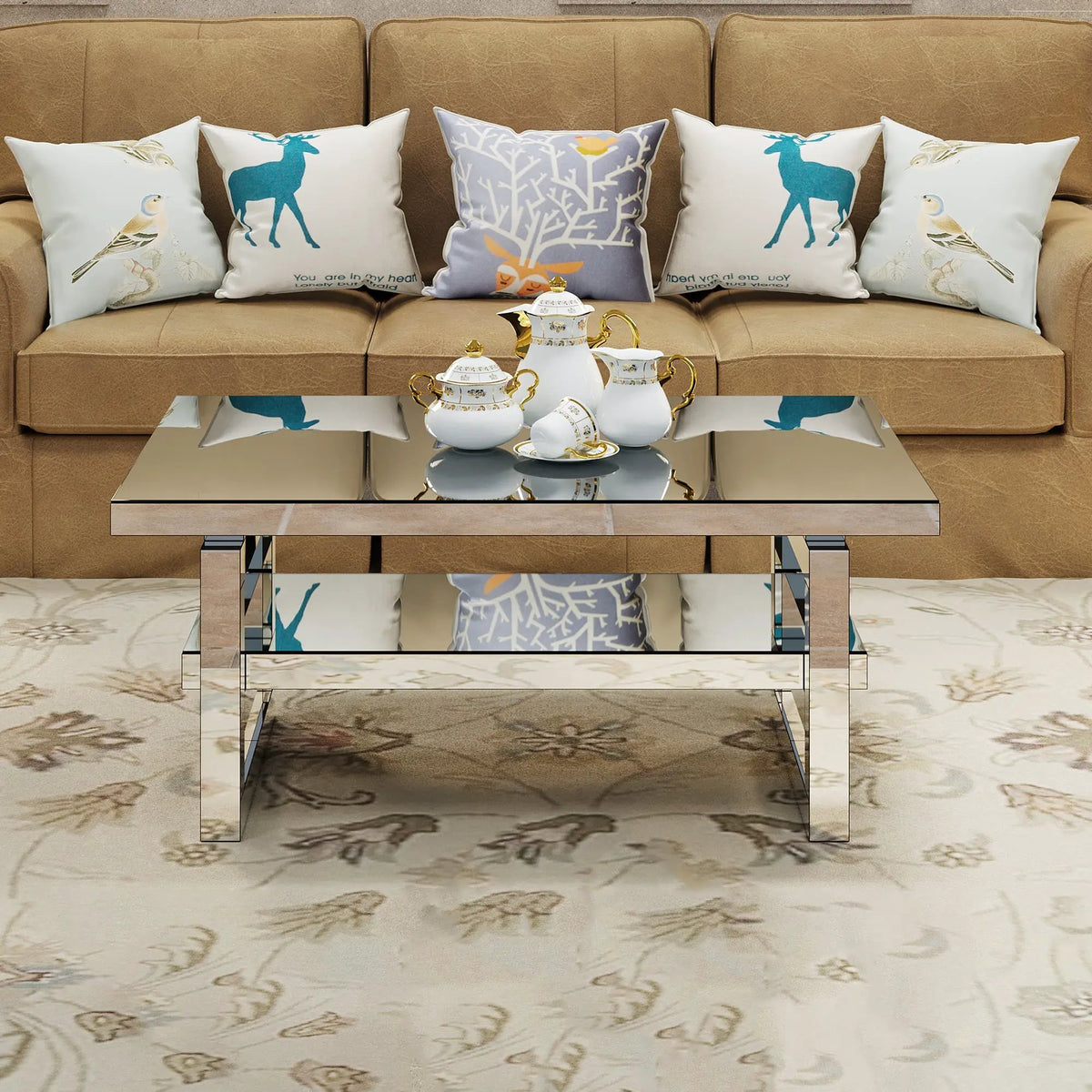 Modern Square Luxury Coffee Table by HouseOfZazla