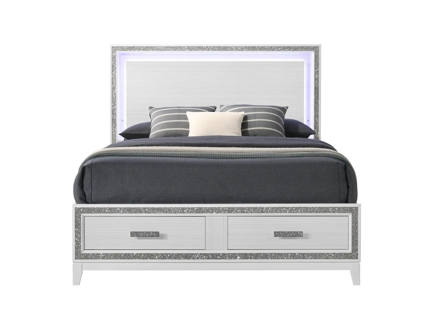 Haiden Queen Storage Bed with LED Lighting by HouseOfZazla