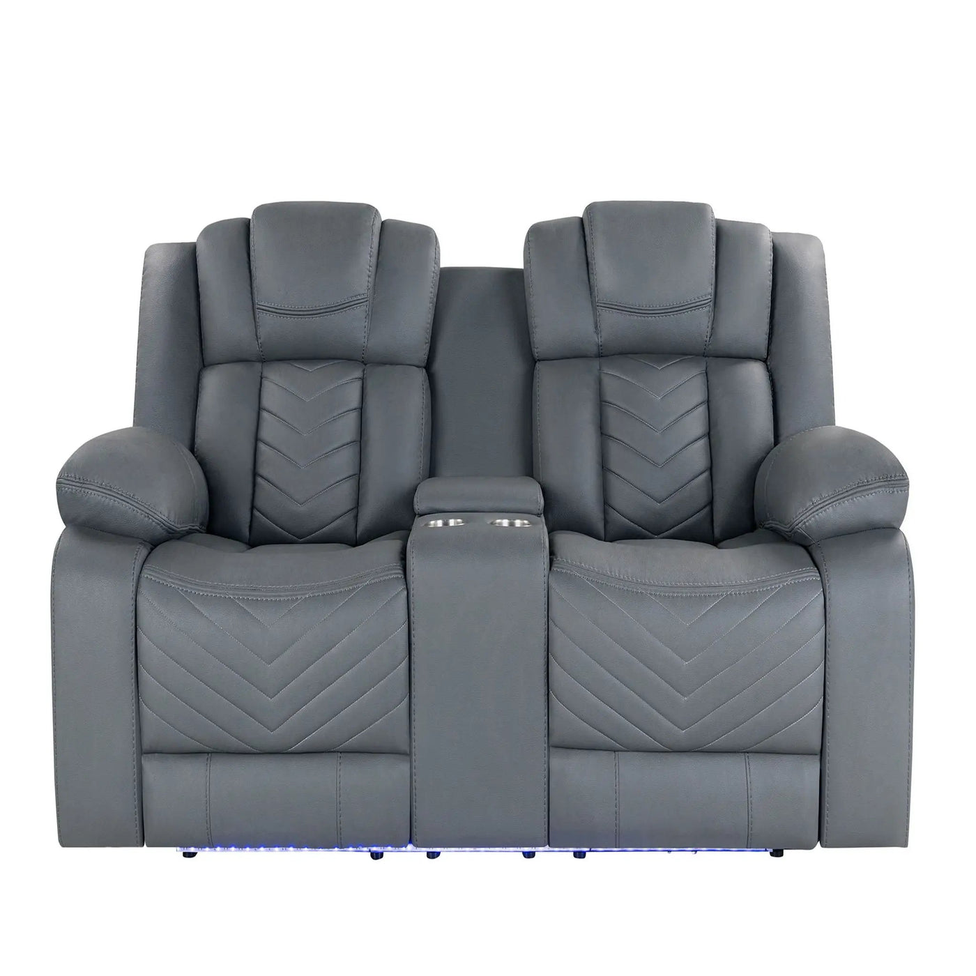 Raize - Power Living Room Set With Storage Console And Cup Holders by Unique Piece Furniture