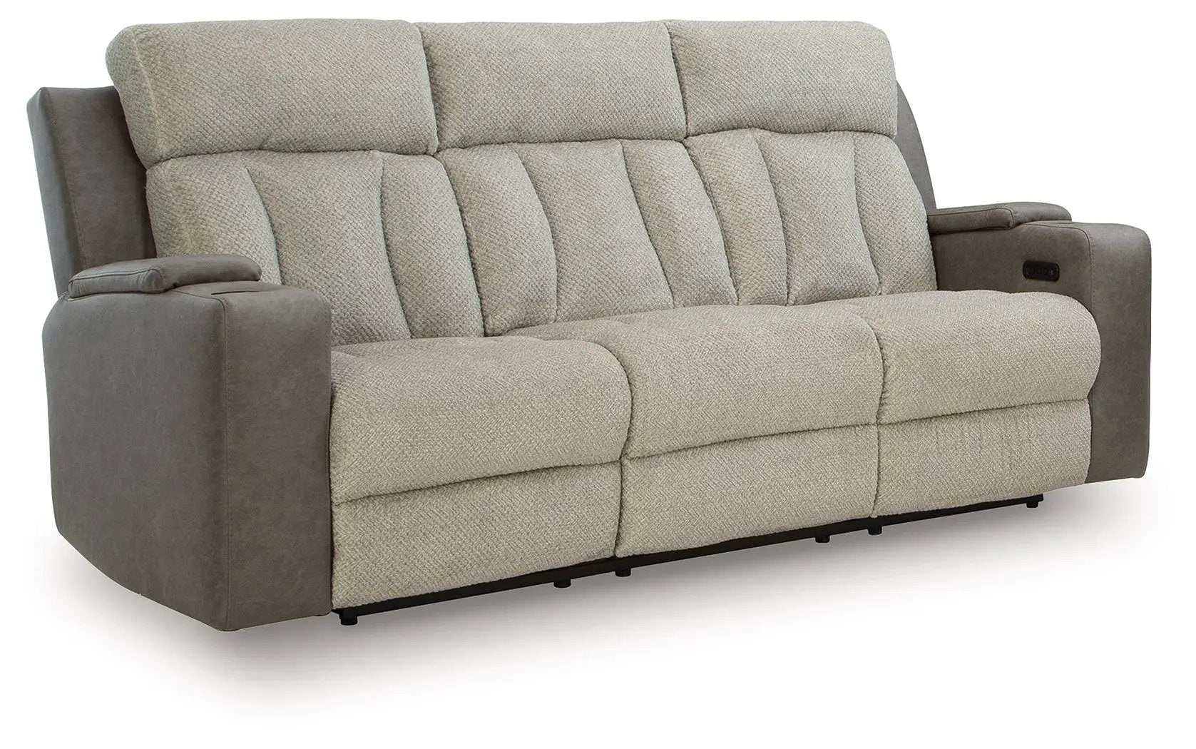 WhipLash - Power Reclining Sofa With Adj Headrest - Sisal by Unique Piece Furniture