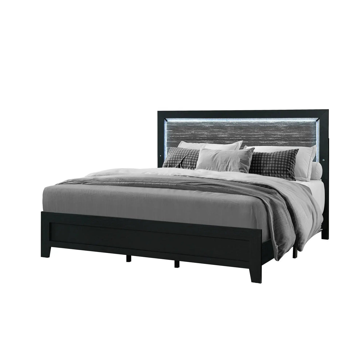 Carlos - Modern Design Bed With LED by HouseOfZazla
